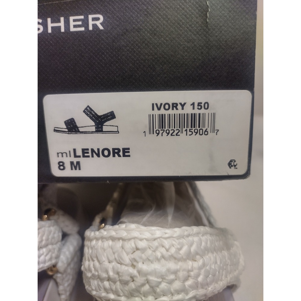 Marc Fisher LTD White Crochet Platform Sport Sandals Womens Size 8M Adjustable - Picture 9 of 9